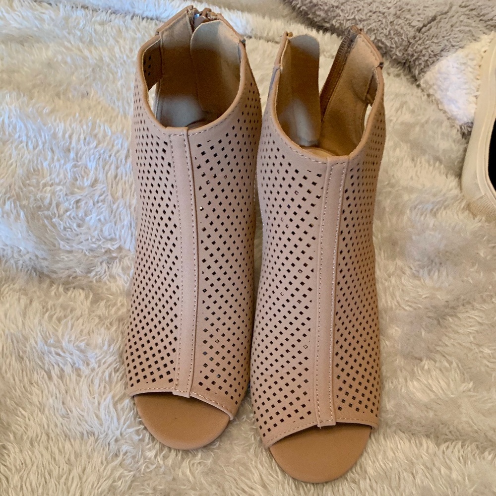 Top Moda Cork Ankle Booties